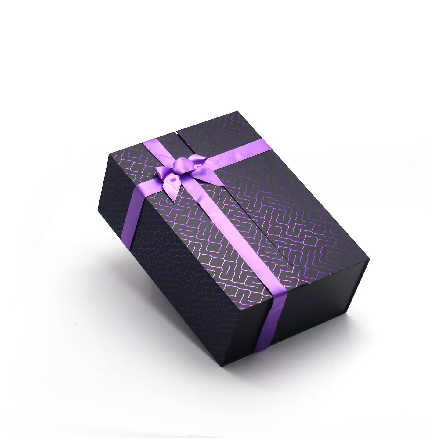 AVUX 16-Drawer Purple Gift Box – Rigid Cardboard with Laser Print, Perfect for Birthdays, Weddings & Christmas