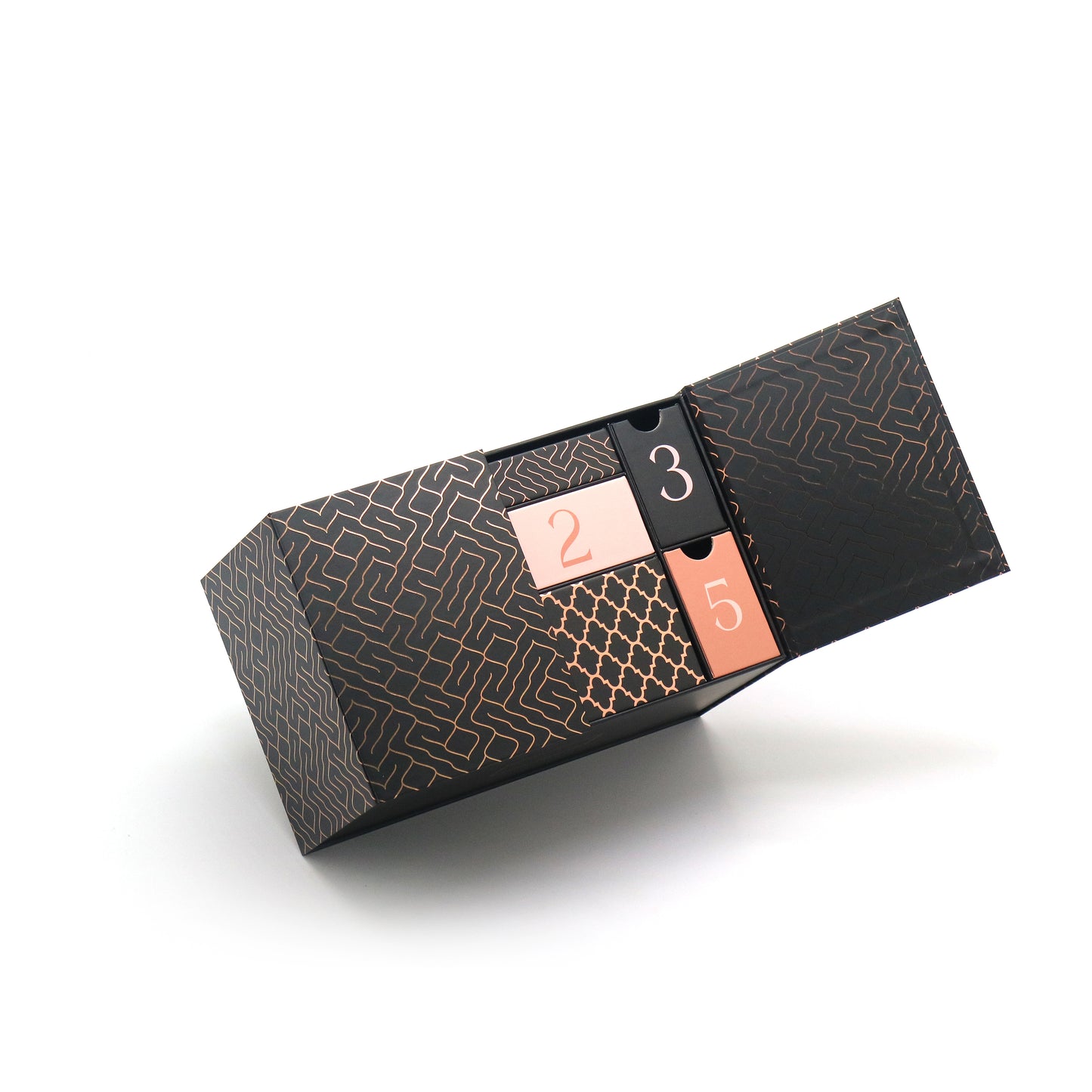 AVUX 5-Drawer Pink Gift Box – Laser Printed Luxury Box for Birthdays, Weddings, Christmas & More