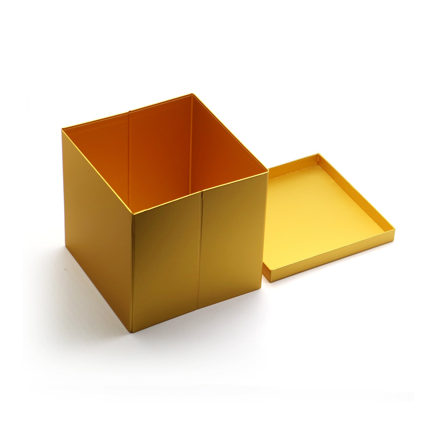 AVUX 9-inches Empty Gift Box with Lids and Ribbon- A Rigid Cardboard Collapsible Gift Box for Birthday, Christmas, and Weddings