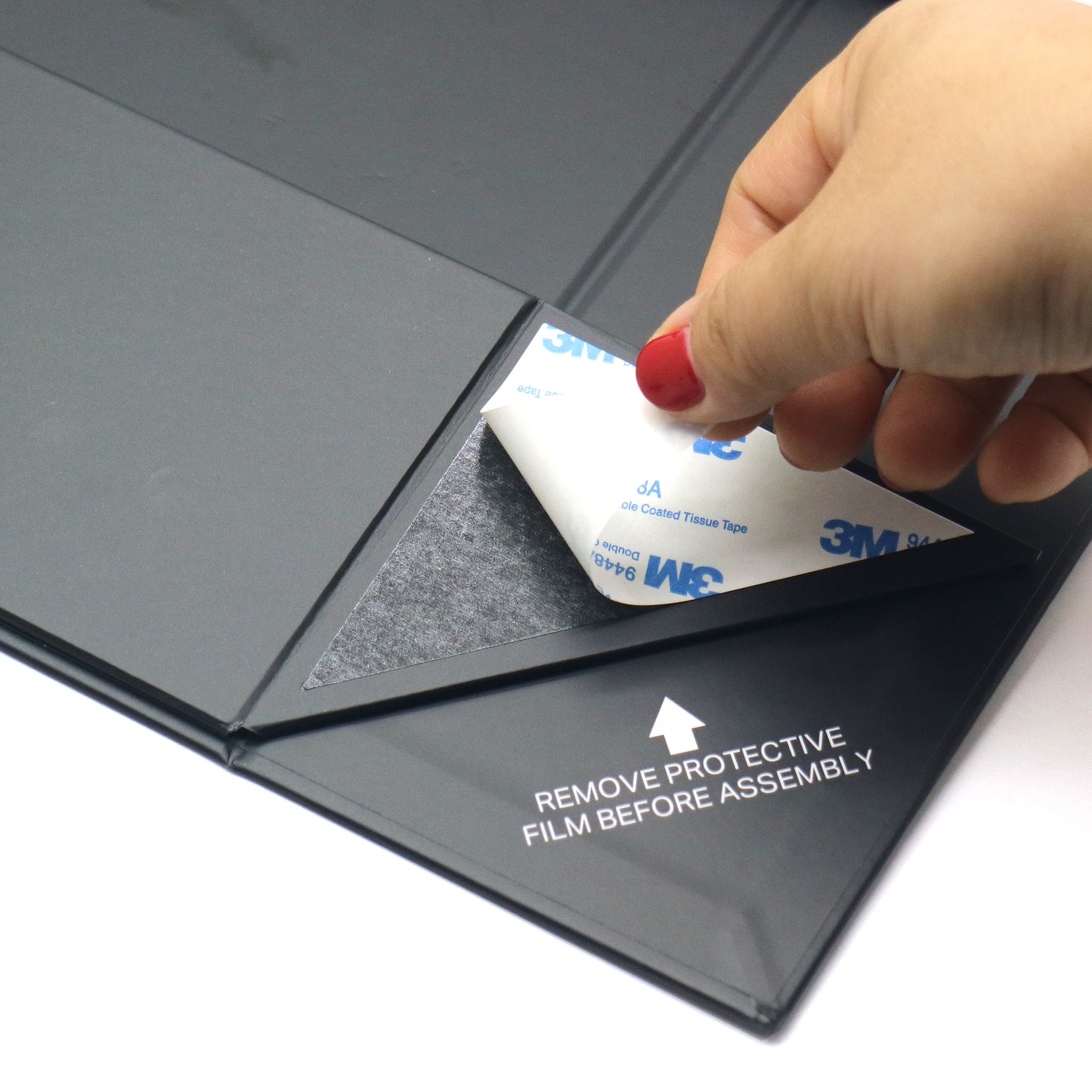 AVUX 10.5" Black Gift Box – Corner Protected, Magnetic Lid & Ribbon for Gifts